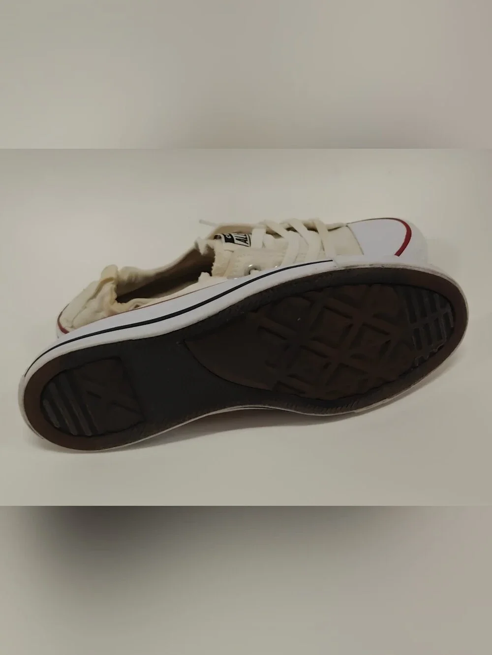 Converse CT All Star Shoreline White Cream Slip On Sneakers Women’s Size 8 53708